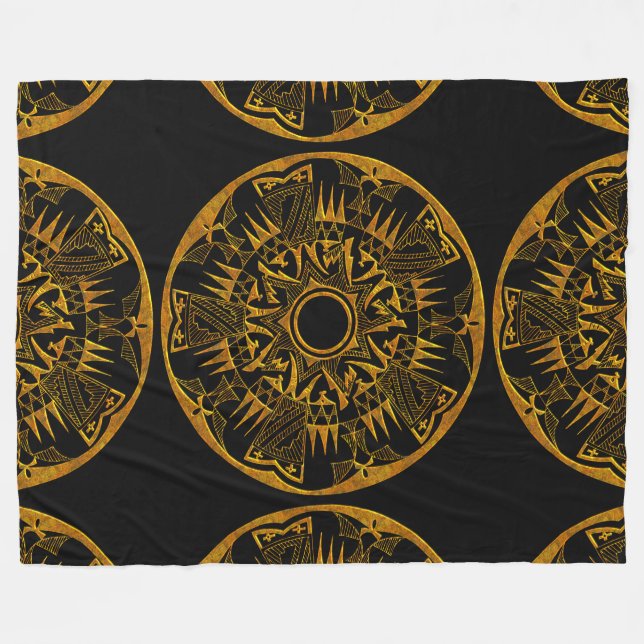 Cobertor De Velo Nativo Americano 1 (Frente (Horizontal))