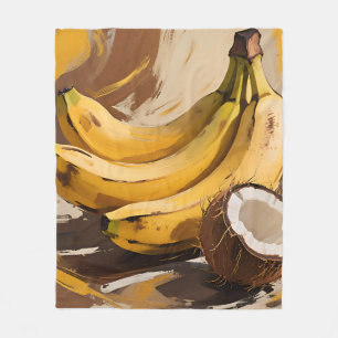 Cobertor De Velo Natureza-Morta de Bananas Coco