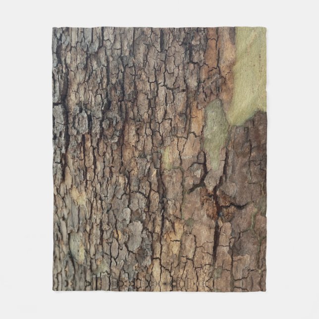 Cobertor De Velo Natureza russa, latido de árvore (Frente)