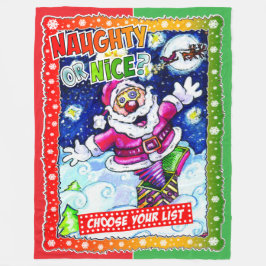 Cobertor De Velo Naughty or nice, choose your list