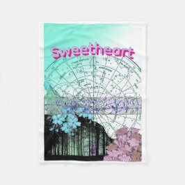 Cobertor De Velo Nautical Fleece Blanket