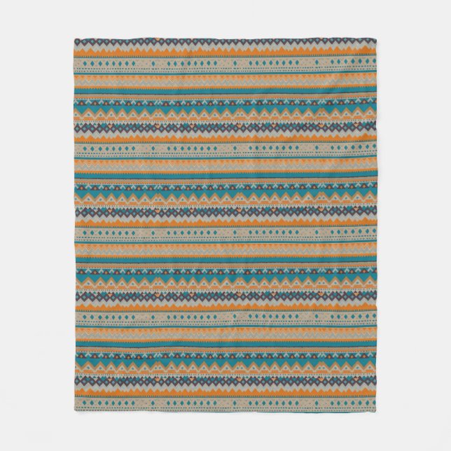 Cobertor De Velo Navajo Indian Design Blanket (Frente)
