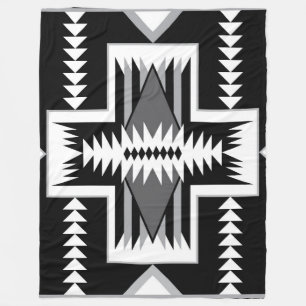 Cobertor De Velo Navajo Indian Design Fleece Blanket