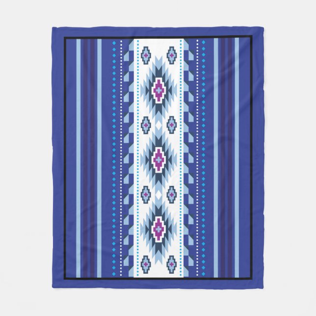 Cobertor De Velo Navajo Pattern Design-11 Blanket (Frente)