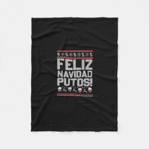 Cobertor De Velo Navidad Putos Engraçado Festa de Natal Feia Mexica