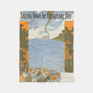 Cobertor De Velo Navigação abaixo da baía de Chesapeake