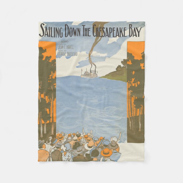 Cobertor De Velo Navigação abaixo da baía de Chesapeake (Frente)