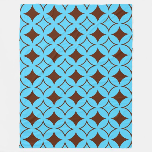 Cobertor De Velo Navio azul e marrom (Frente)