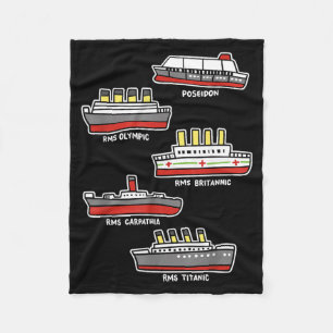 Cobertor De Velo Navio de Cruzeiro Famoso RMS Titanic Britanic Pose