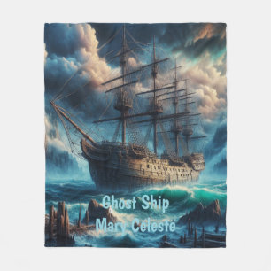 Cobertor De Velo Navio Fantasma Mary Celeste Assombrando Mistério M