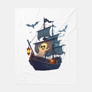 Cobertor De Velo Navio Fantasma Pirata � Camiseta Assustadora de Ha