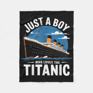 Cobertor De Velo Navio Titanic Apenas um Menino que Ama o Cruzeiro