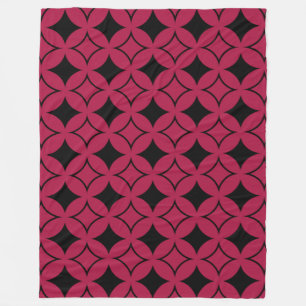 Cobertor De Velo Navio vermelho e preto