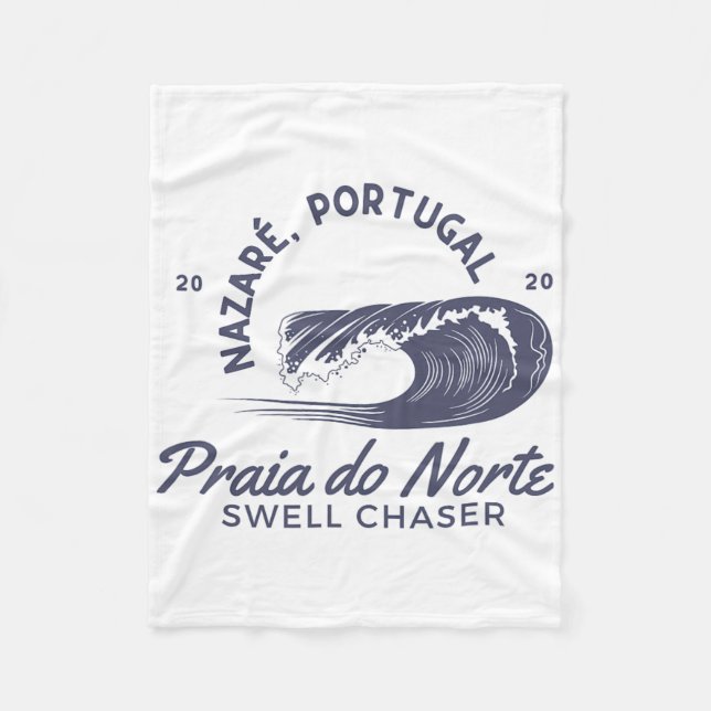Cobertor De Velo Nazaré Portugal Big Wave Surfing Surf Swell Chaser (Frente)