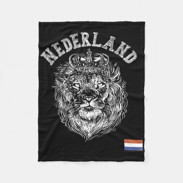 Cobertor De Velo Nederland Reto Netherlands Lion Holland Dutch Men  (Frente)