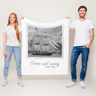 Cobertor De Velo Negra Branca de Navegação Navegante Espanhol Velej