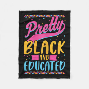 Cobertor De Velo Negra E Educada Negra-Americana