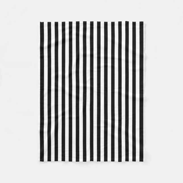 Cobertor De Velo Negra Mínima Clássica, Negra e Branca (Frente)