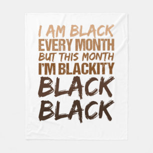 Cobertor De Velo Negro Negro Negro a cada mês História Negra Africa
