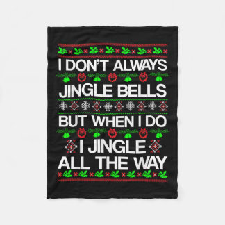 Cobertor De Velo Nem Sempre Jingle Bells Engraçado Natal