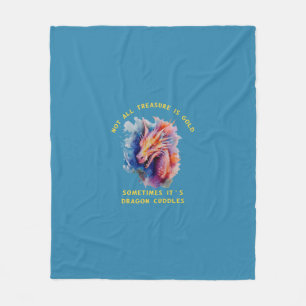 Cobertor De Velo Nem todo tesouro é Dourado Dragão Cudles Blanket