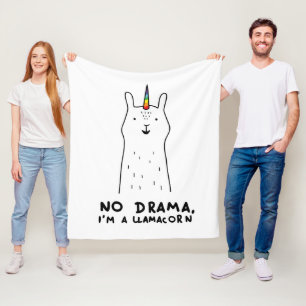 Cobertor De Velo Nenhum drama eu sou um Llamacorn