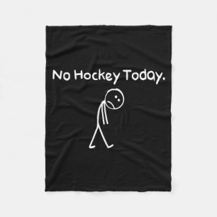 Cobertor De Velo Nenhum hóquei hoje engraçado triste Stickman amant