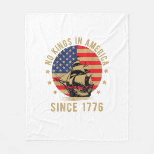 Cobertor De Velo Nenhum Rei na América desde 1776 Bandeira dos EUA 
