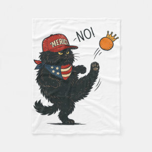 Cobertor De Velo Nenhum Rei na América, Gatos Contra Trump Anti-tru