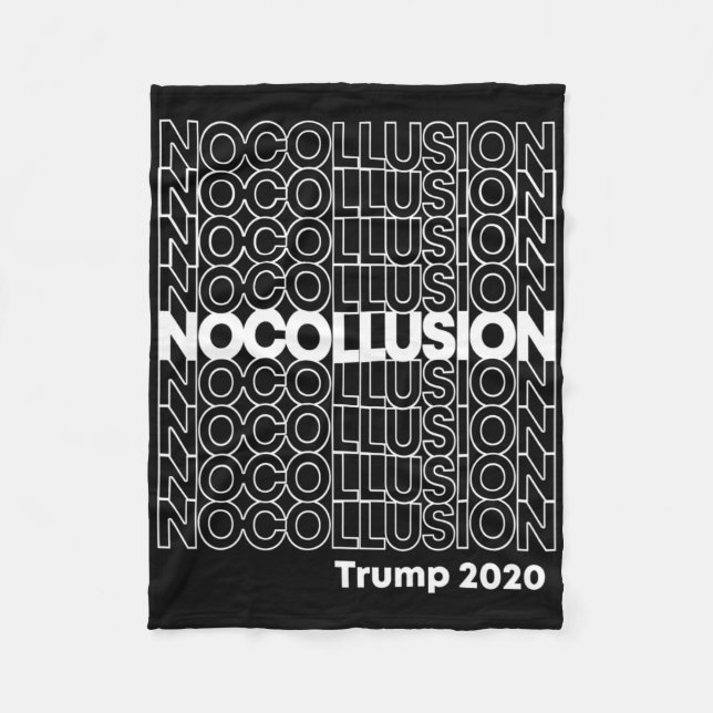 Cobertor De Velo Nenhuma Colusão Trump (Frente)