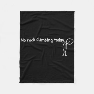 Cobertor De Velo Nenhuma Escalada Hoje Divertido Triste Stickman Al