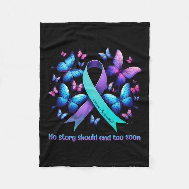 Cobertor De Velo Nenhuma História Deve Acabar Demasiado Cedo Com A  (Frente)