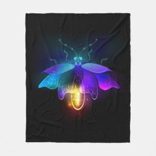 Cobertor De Velo Neon Firefly a preto