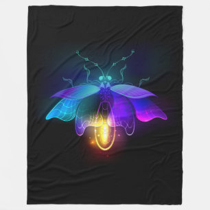 Cobertor De Velo Neon Firefly a preto