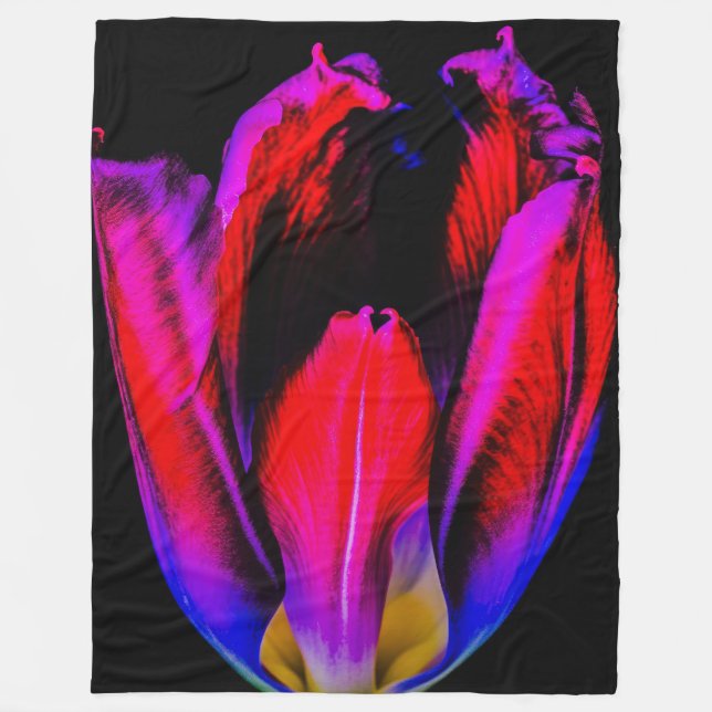 Cobertor De Velo Neon Glow Tulip (Frente)