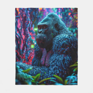 Cobertor De Velo Neon Gorilla