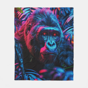 Cobertor De Velo Neon Gorilla