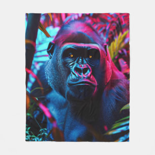 Cobertor De Velo Neon Gorilla