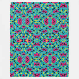 Cobertor De Velo Neon Nostalgia: Um Remix Negrito dos Anos 90