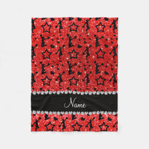 Cobertor De Velo Néon red gliters chefiando