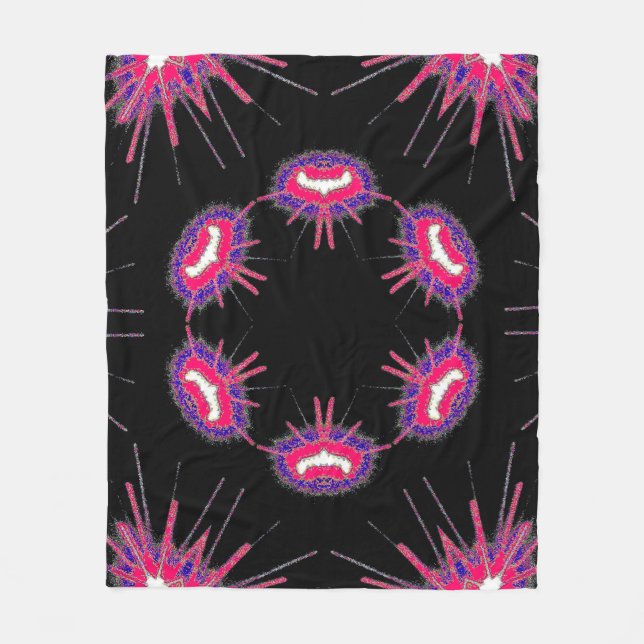 Cobertor De Velo Neon Starburst Blanket (Frente)