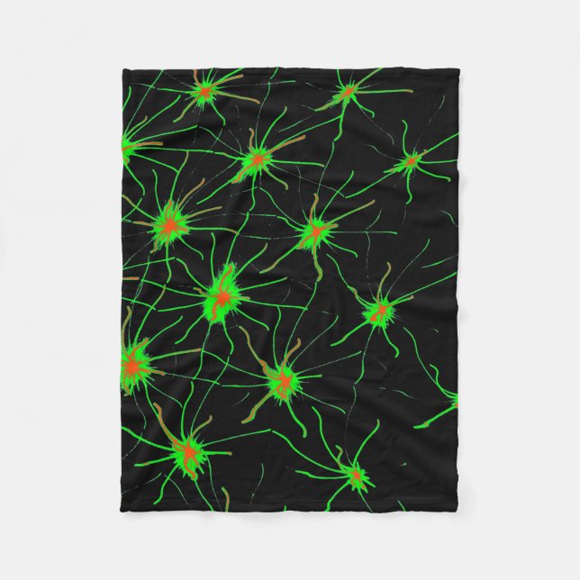 Cobertor De Velo Neon Synapse Grid Fleece Blanket (Frente)
