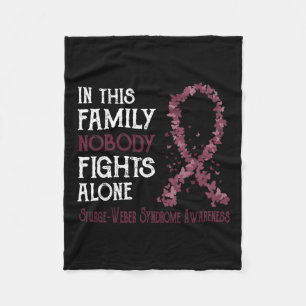 Cobertor De Velo Nesta Família Ninguém Luta Sozinho Sy Sturge-weber