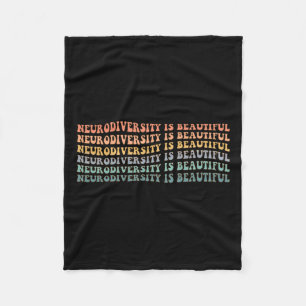 Cobertor De Velo Neurodiversidade é bonita - consciência autista