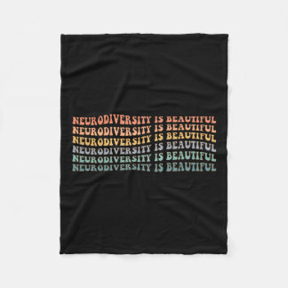 Cobertor De Velo Neurodiversidade é bonita - consciência autista