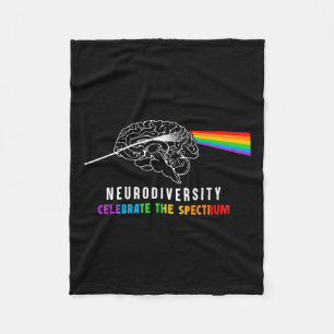 Cobertor De Velo Neurodiversity Autismo Espectro Cérebro Asd Chuva 