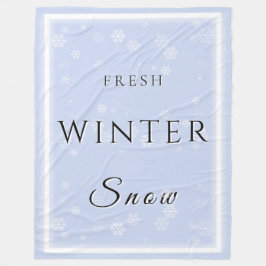 Cobertor De Velo Neve fresca de inverno com neve