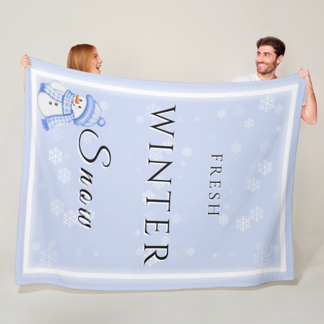 Cobertor De Velo Neve fresca de inverno com neve e neve (In Situ)