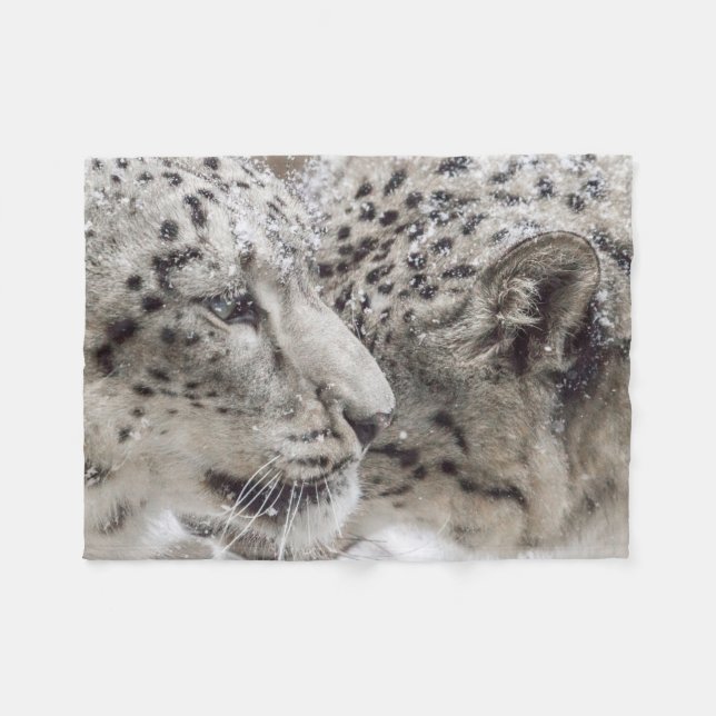 Cobertor De Velo Neve Leopardo Cudddding (Frente (Horizontal))