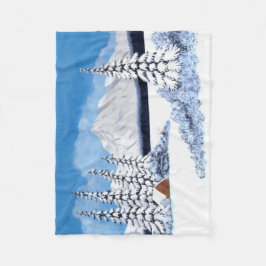 Cobertor De Velo Neve Winter Small Fleece Blanket